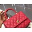 Chanel Coco Handle Small Flap Bag Red with Lizard Top Handle A92990 Original Quality 7147