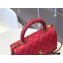 Chanel Coco Handle Small Flap Bag Red with Lizard Top Handle A92990 Original Quality 7147