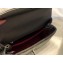Chanel Caviar Calfskin Coco Handle Chevron Small Flap Bag Pearl Gun Color with Top Handle A92990 7147
