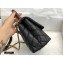 Chanel Coco Handle Small Flap Bag Black/Burgundy with Lizard Top Handle A92990 Top Quality 7147