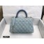 Chanel Coco Handle Small Flap Bag Gray with Lizard Top Handle A92990 Top Quality 7147