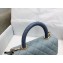 Chanel Coco Handle Small Flap Bag Gray with Lizard Top Handle A92990 Top Quality 7147