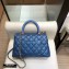 Chanel Coco Handle Small Flap Bag Pearl Blue with Lizard Top Handle A92990 Top Quality 7147