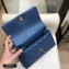 Chanel Coco Handle Small Flap Bag Pearl Blue with Lizard Top Handle A92990 Top Quality 7147