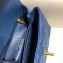 Chanel Coco Handle Small Flap Bag Pearl Blue with Lizard Top Handle A92990 Top Quality 7147
