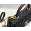 Chanel Coco Handle Small Flap Bag Black/Burgundy with Lizard Top Handle A92990 Top Quality 7147