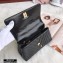 Chanel Waxy Calfskin Coco Handle Chevron Small Flap Bag Black with Top Handle A92990 7147