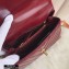 Chanel Waxy Calfskin Coco Handle Chevron Small Flap Bag Date Red with Top Handle A92990 7147