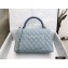 Chanel Coco Handle Medium Flap Bag Gray with Lizard Top Handle A92991 Top Quality 7148