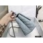 Chanel Coco Handle Medium Flap Bag Gray with Lizard Top Handle A92991 Top Quality 7148