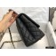 Chanel Coco Handle Medium Flap Bag Black/Burgundy with Lizard Top Handle A92991 Top Quality 7148