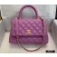 Chanel Coco Handle Small Flap Bag Mauve with Top Handle A92990 Top Quality 7147