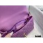 Chanel Coco Handle Small Flap Bag Mauve with Top Handle A92990 Top Quality 7147