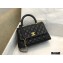 Chanel Coco Handle Small Flap Bag Black with Top Handle A92990 Top Quality 7147