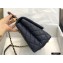 Chanel Coco Handle Medium Flap Bag Navy Blue/Burgundy with Lizard Top Handle A92991 Top Quality 7148