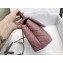 Chanel Coco Handle Small Flap Bag Dusty Pink/Burgundy with Lizard Top Handle A92990 Top Quality 7147