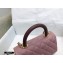 Chanel Coco Handle Small Flap Bag Dusty Pink/Burgundy with Lizard Top Handle A92990 Top Quality 7147