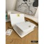 Chanel Medium Boy Flap Bag White with Removable Logo Handle