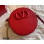 Valentino Round VSLING Leather Bag Red 2020