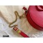 Valentino Round VSLING Leather Bag Red 2020