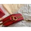 Valentino Round VSLING Leather Bag Red 2020