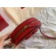 Valentino Round VSLING Leather Bag Red 2020