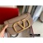 Valentino Supervee Calfskin Crossbody Large Bag Camel/Gold 2020