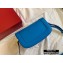 Valentino Supervee Calfskin Crossbody Large Bag Neon Blue/Gold 2020