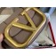 Valentino Supervee Calfskin Crossbody Small Bag Camel/Gold 2020