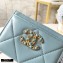 Chanel 19 Card Holder AP1167 Light Blue 2020