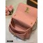 Louis Vuitton Grained Calf Leather Lockme Chain PM Bag M57071 Rose des Sables Pink 2020