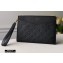 Louis Vuitton Monogram Empreinte Pochette Mélanie MM Pouch Clutch Bag M68705 Black 2020
