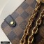 Louis Vuitton Damier Ebene Canvas Vavin PM Bag N40109 Bordeaux Red
