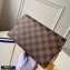 Louis Vuitton Damier Ebene Canvas Vavin Chain Wallet N60221 Black