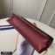 Louis Vuitton Damier Ebene Canvas Vavin Chain Wallet N60222 Bordeaux Red