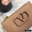 Valentino VSLING Calfskin Cardholder Nude with Zipper 2020