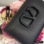 Valentino VSLING Calfskin Cardholder Black with Zipper 2020
