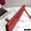 Valentino VSLING Calfskin Pouch Clutch Bag Red with Wristlet 2020