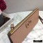 Valentino VSLING Calfskin Pouch Clutch Bag Nude with Wristlet 2020