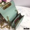 Valentino Compact VSLING Calfskin Wallet Light Green with Chain Strap 2020
