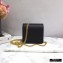 Valentino Compact VSLING Calfskin Wallet Black with Chain Strap 2020