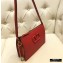 Valentino VSLING Grainy Calfskin Pouch Bag Red with Adjustable Strap 2020