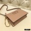 Valentino VSLING Grainy Calfskin Pouch Bag Nude with Adjustable Strap 2020