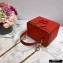 Valentino VSLING Calfskin Vanity Case Bag Red 2020