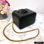 Valentino VSLING Calfskin Vanity Case Bag Black 2020