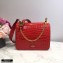 Valentino Large VSLING Shoulder Bag Croco Pattern Red 2020