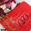 Valentino Large VSLING Shoulder Bag Croco Pattern Red 2020