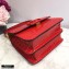 Valentino Large VSLING Shoulder Bag Croco Pattern Red 2020
