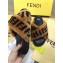 Fendi FF Motif Sheepskin Fur Slides Sandals with Crossed Strap 2020
