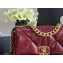 Chanel 19 Small Flap Bag AS1160 Shiny Crumpled Calfskin Burgundy 2020